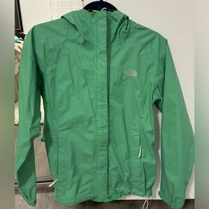 Like new. North face raincoat.